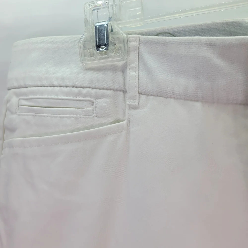 NWT JM Collections White Cotton No Gap Waistband Size 12 Tummy Slimming Panels